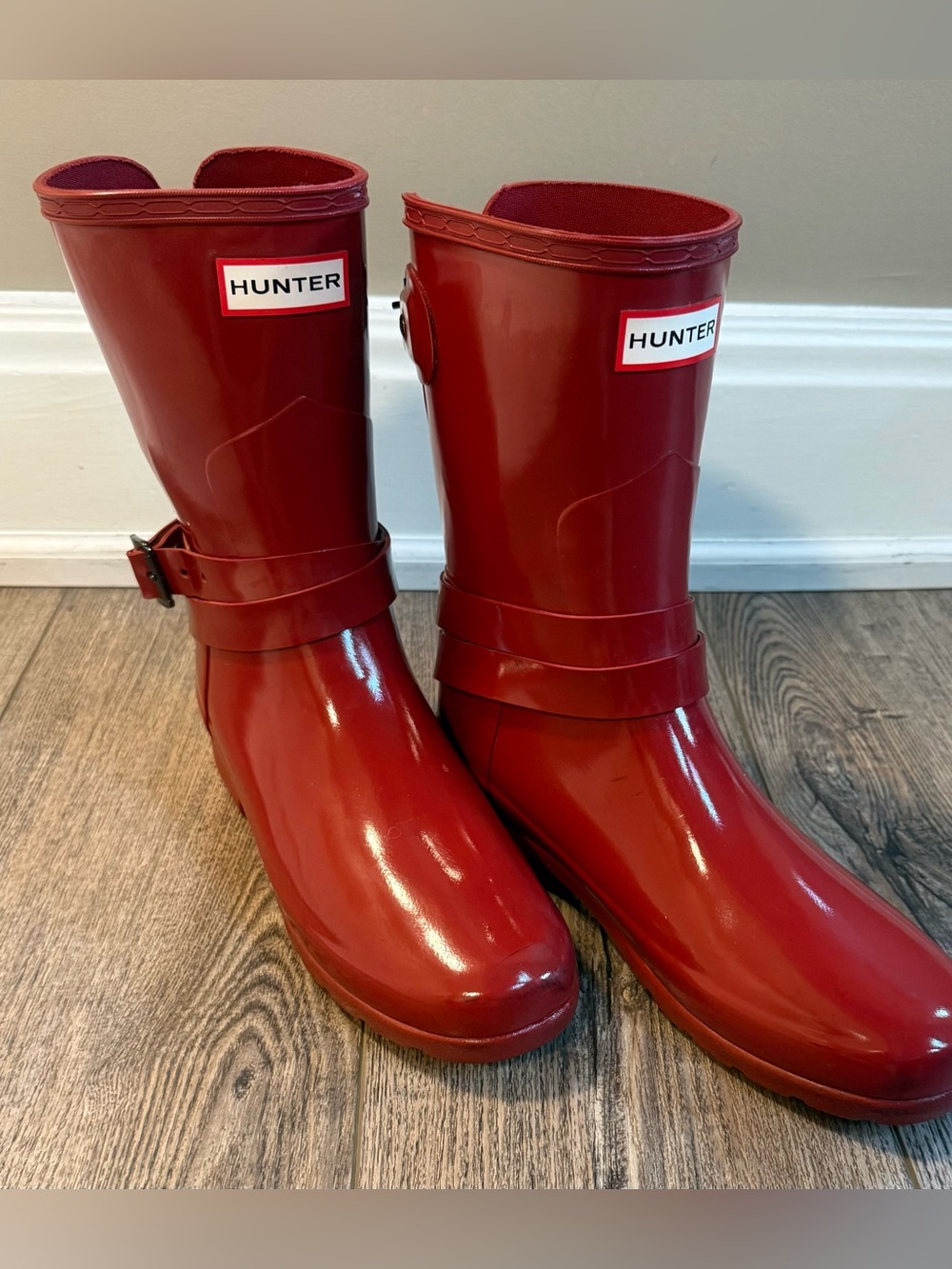 Hunter Red Women's Short Rain Boots